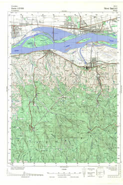 Topografske Karte Vojvodine 1:25000 Novi Sad