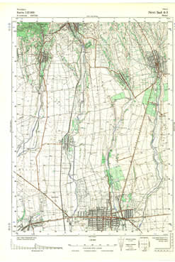 Topografske Karte Vojvodine 1:25000 Novi Sad
