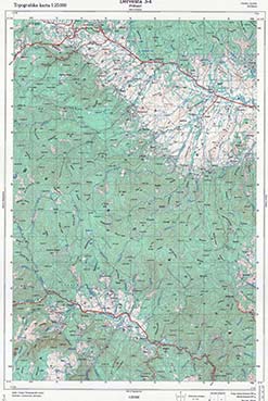Topografske Karte  BiH 1:25000 pribinic