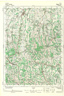 Topografske Karte Bosne i Srbije 1:25000 Šabac