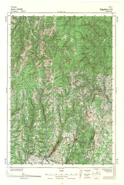 Topografske Karte  Srbije 1:25000 Zagubica